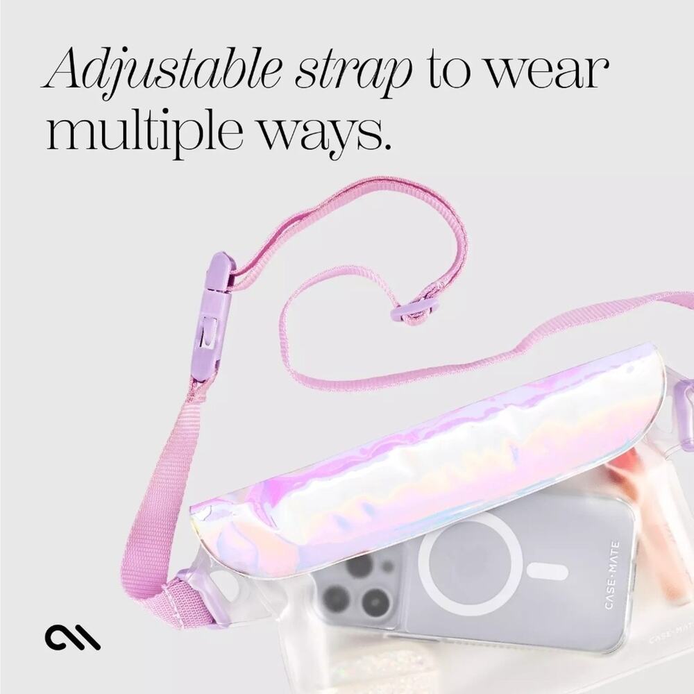 Waterproof Phone Belt Bag - Phone Pouch Soap Bubble™ + Case-Mate Adhesive Suctio